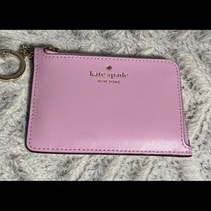 NWT Kate Spade NY Medium Zip Card Holder Keychain